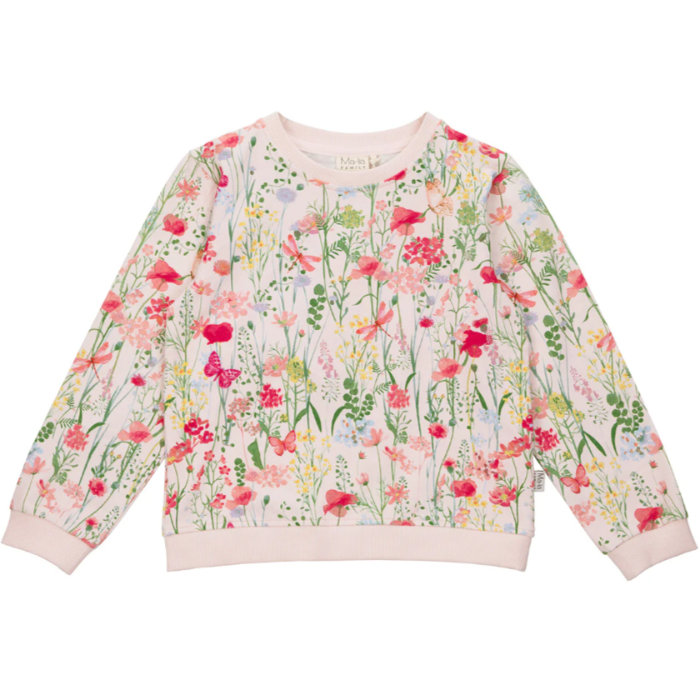 Ma-ia Meadow Kids' Sweatshirt, Multi Pink (10255584526623)