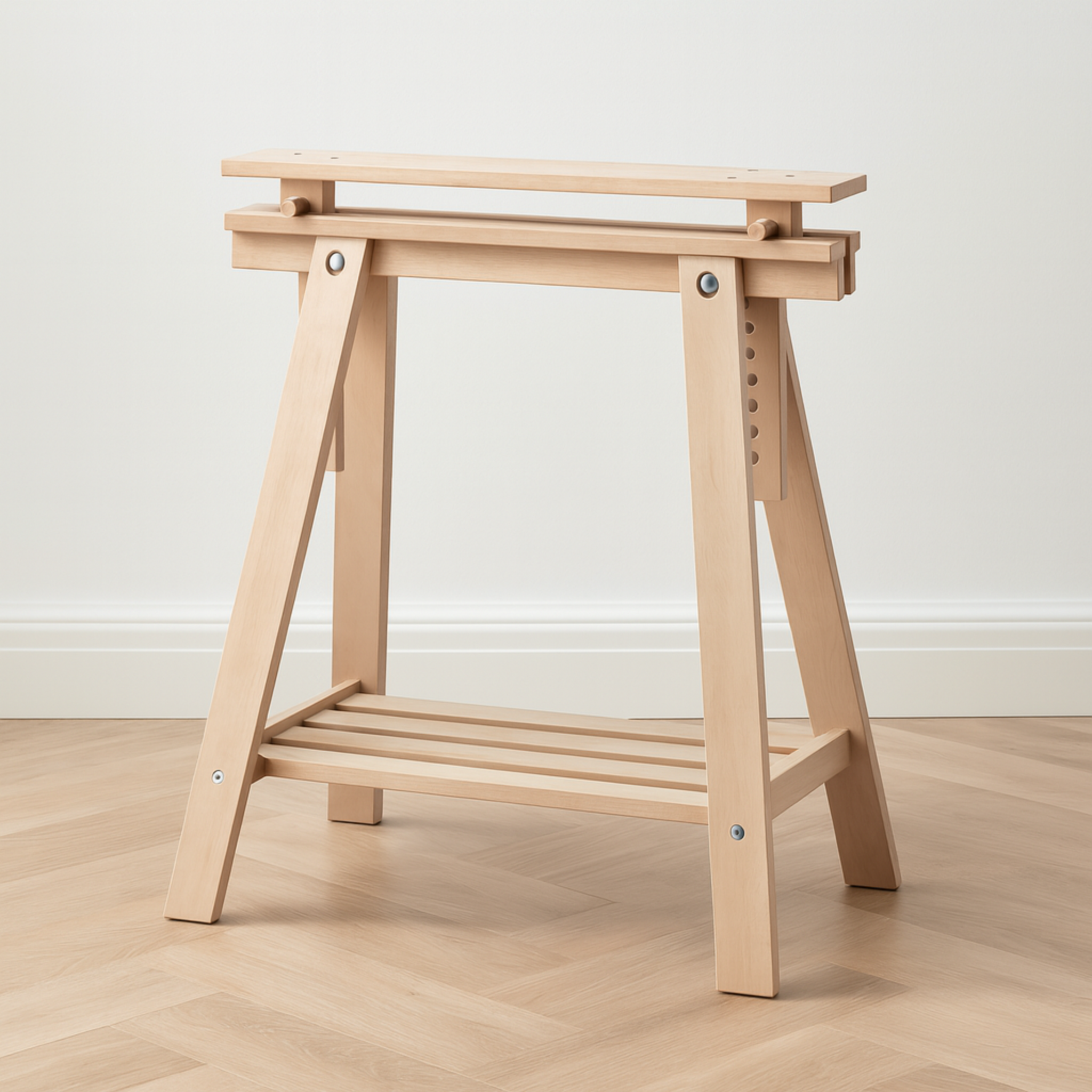 Ikea Mittback Trestle Legs, 58x70-93cm, Birch x2 (6569198190657)