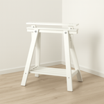 Ikea Mittback Trestle Legs, 58x70-93cm, White x2 (6569198223425)