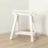 Ikea Mittback Trestle Legs, 58x70-93cm, White x2 (6569198223425)