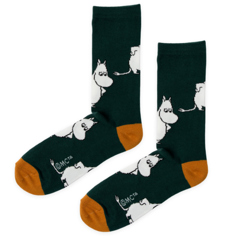 Moomin 80 Moomintroll Men's Socks, Green (10254121632031)