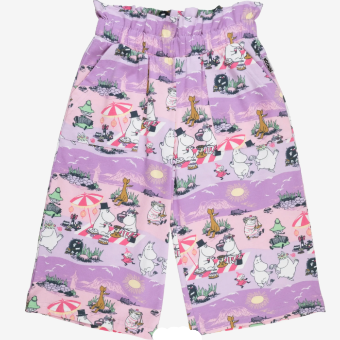 Moomin Beach Day Kids' Culottes, Lilac (10255588196639)