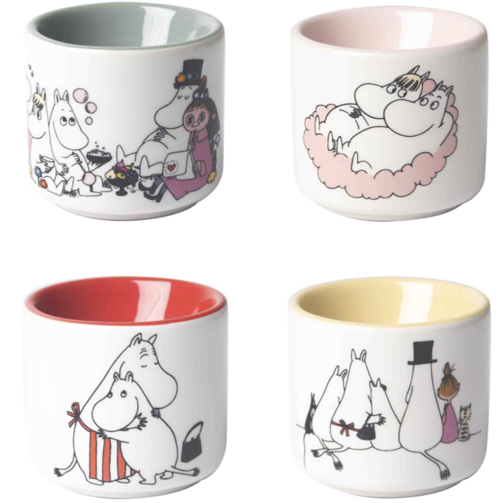 Moomin Egg Cups Set of 4, Love (10246278643999)