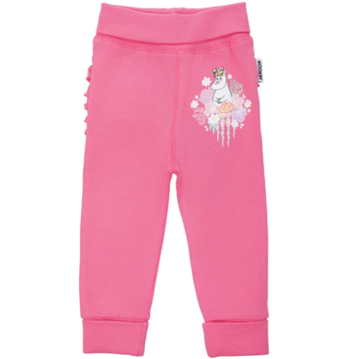 Moomin Flower Crown Baby Pants, Pink (10255590687007)