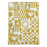 Klippan Premium Moomin Play Felted 100% Wool Baby Blanket, Yellow