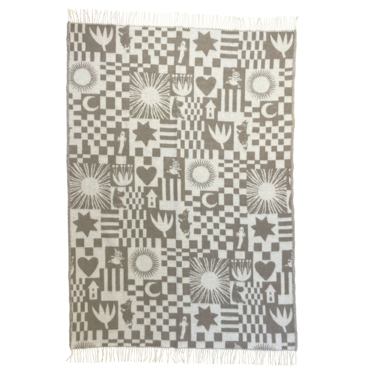 Klippan Premium Felted 100% Wool Blanket, Moomin Play Moomin 80 (10239065489695)