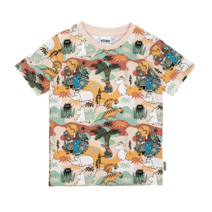 Moomin Savanna Kids' T-Shirt, Multi Beige (10262649766175)