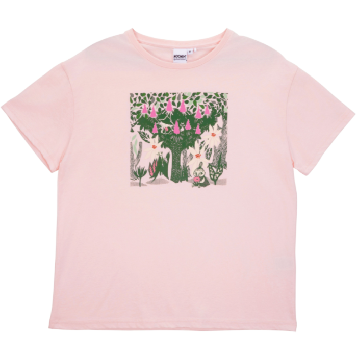 Moomin Saimi Womens' T-Shirt Spring Chestnut, Rose-Green (10257866621215)