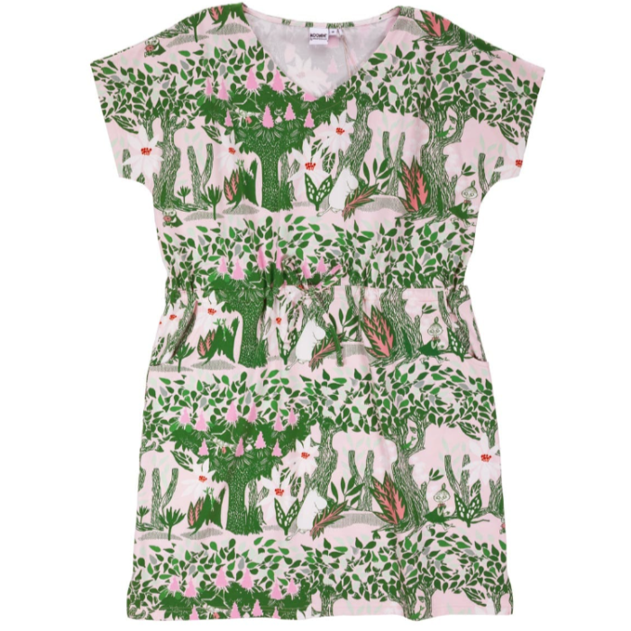 Moomin Tea Womens' Dress Spring Chestnut, Rose-Green (10257861345567)