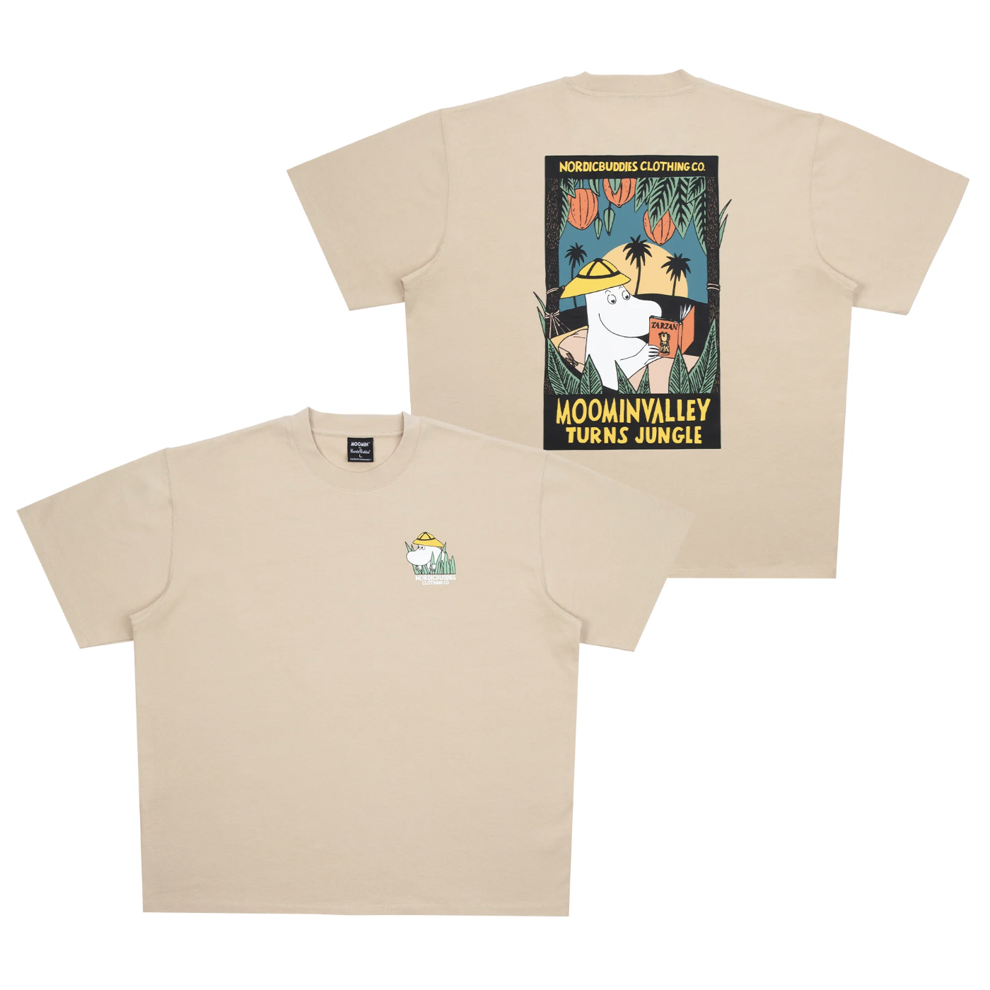 Moomin 80 T-Shirt Heavy, Jungle Beige (10241105920287)