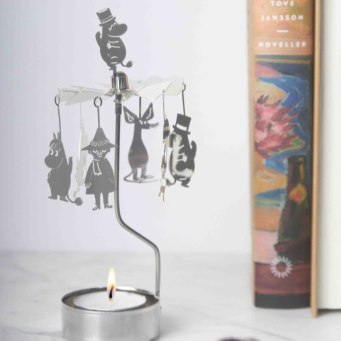 Moomin Family Tea Light Carousel, silver (10247241400607)