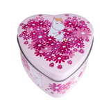 Moomin Flower Heart tin, Light Pink