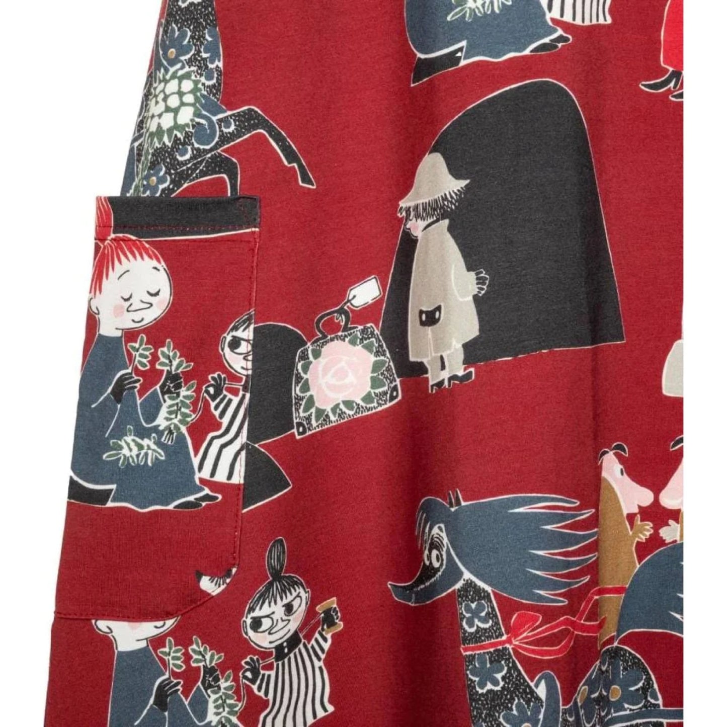 Moomin Women's Tunic, Vilijaana, Red (8908846498079)