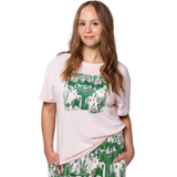 Moomin Saimi Womens' T-Shirt Spring Chestnut, Rose-Green (10257866621215)