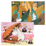 Moomin Tray Jigsaw Puzzle, set of 2 20 Peice pink/green