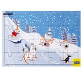 Moomin Tray Jigsaw Puzzle, set of 2 20 and 40  Piece Light Blue and Green