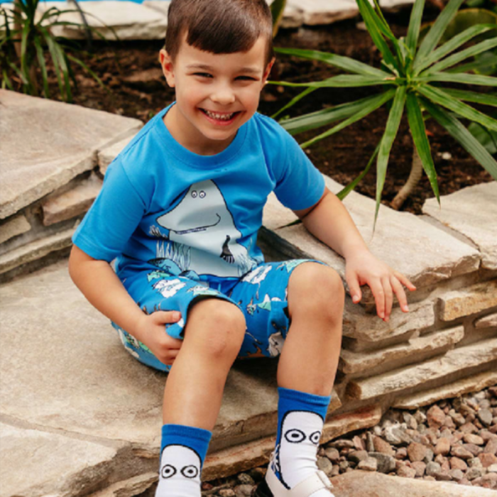 Moomin Boy Gang Kids' Shorts, Blue (10262628663583)