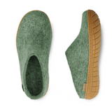 Glerups The Slip On Sage-moss - Honey Rubber Sole