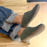Glerups The Slip On Sage-moss - Leather Sole