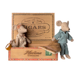 Maileg Mum & Dad Mice in Cigarbox