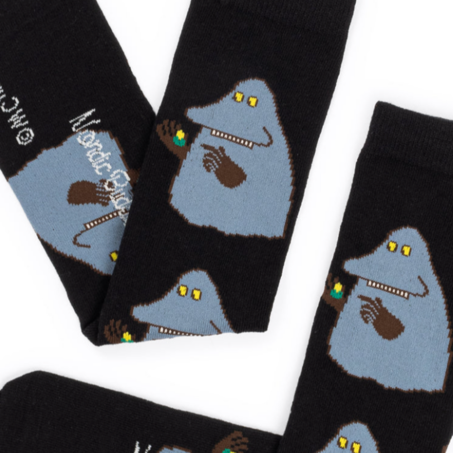 Moomin Groke`s Evening Walk Mens Socks, Black (8751817720095)