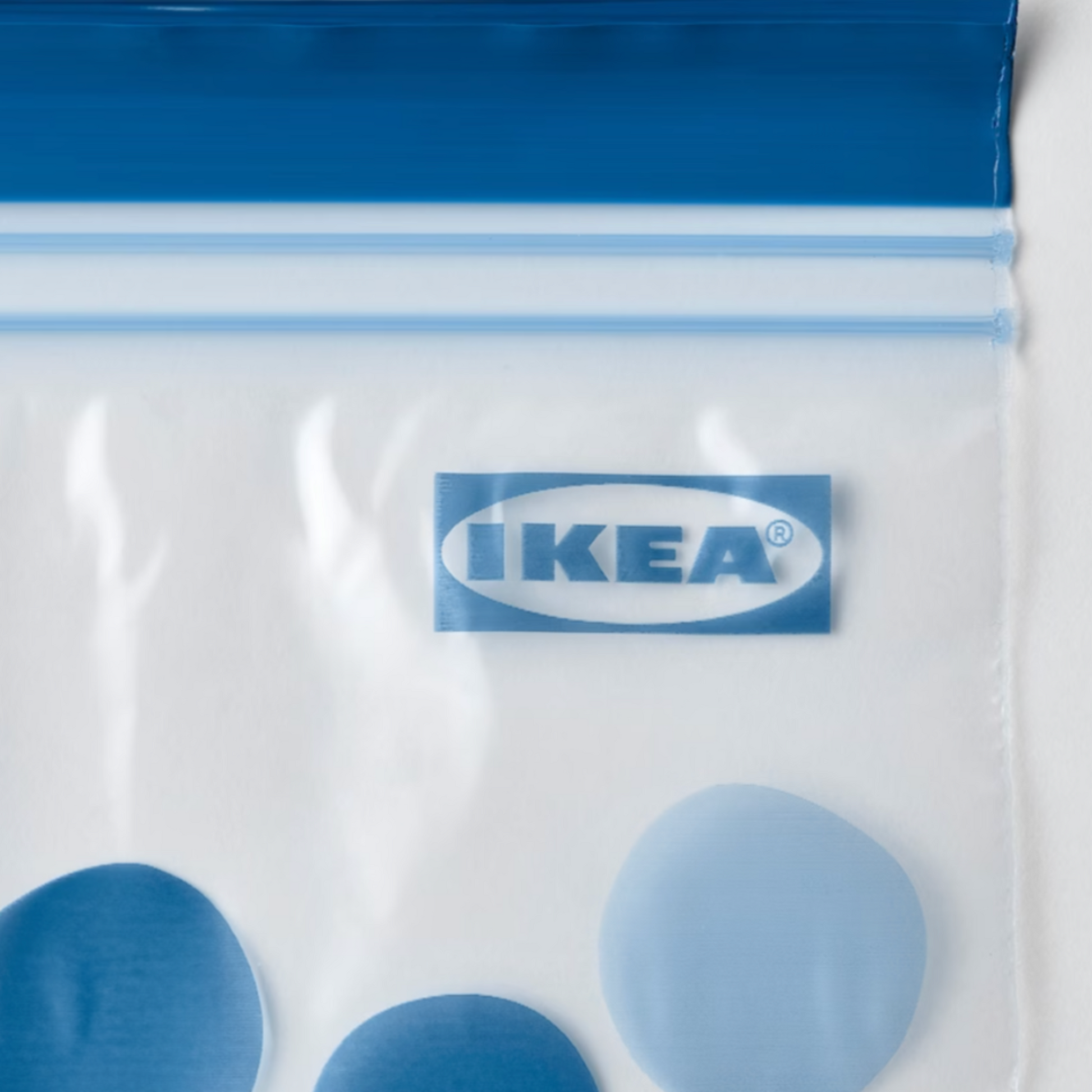 Ikea Istad Zip-Lock Bag, Light Blue 1.0L (8774827737375)