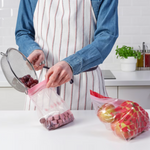 Ikea Istad Zip-Lock Bag, Red/Pink 2.5L and 1.2L (8774909493535)