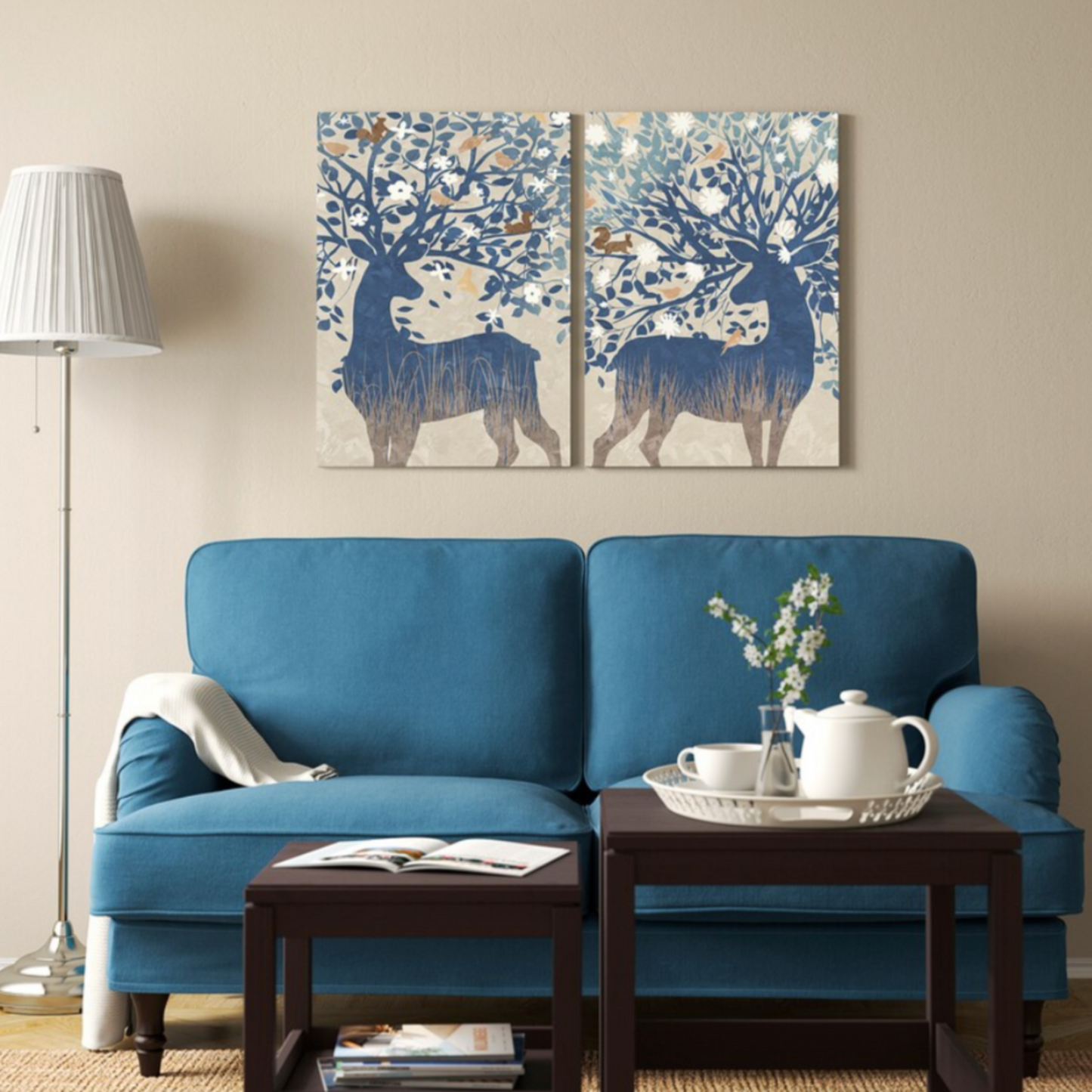 Ikea Pjätteryd Canvas Picture, Deer, 50x70cm (8719231615263)
