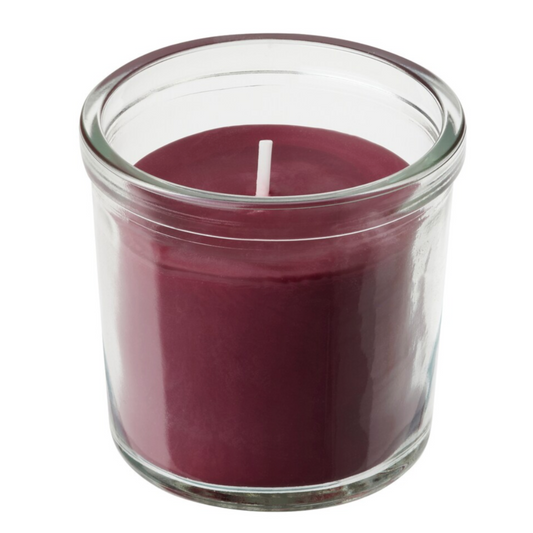 Ikea Stortskon Scented Candle in Glass, Berries/Red, 20h (8719256191263)