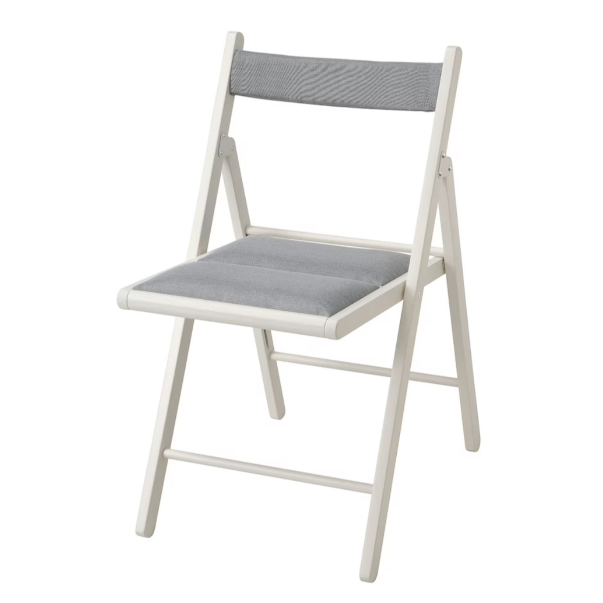 Ikea Terje/Knisa Folding Chair with Pads, White/Grey (8719130263839)