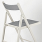 Ikea Terje/Knisa Folding Chair with Pads, White/Grey (8719130263839)