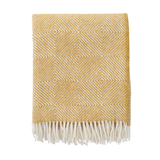 Klippan Gooseye 100% Wool Throw, 130x200cm, Yellow