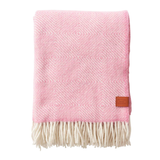 Klippan Gooseye 100% Wool Throw, 130x200cm, Pink