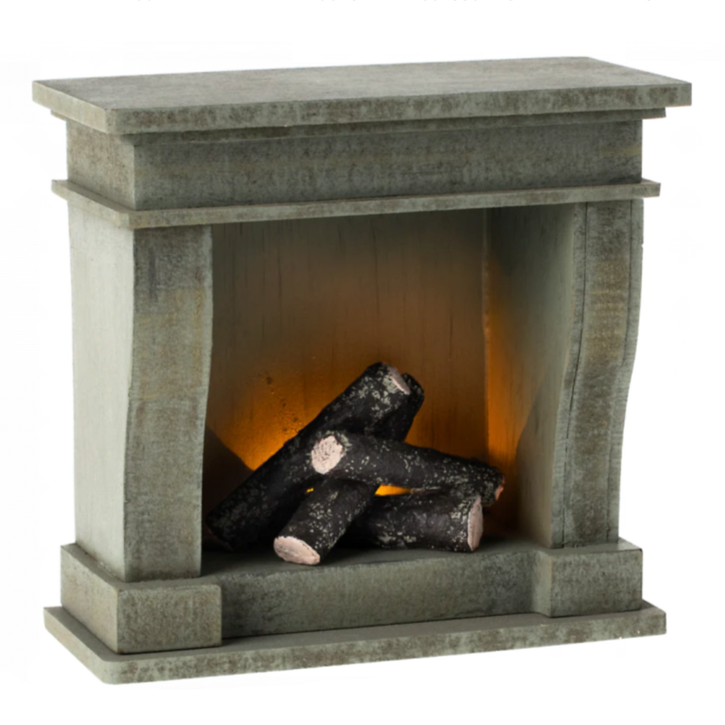 Maileg Miniature Fireplace, Green (8305765220639)