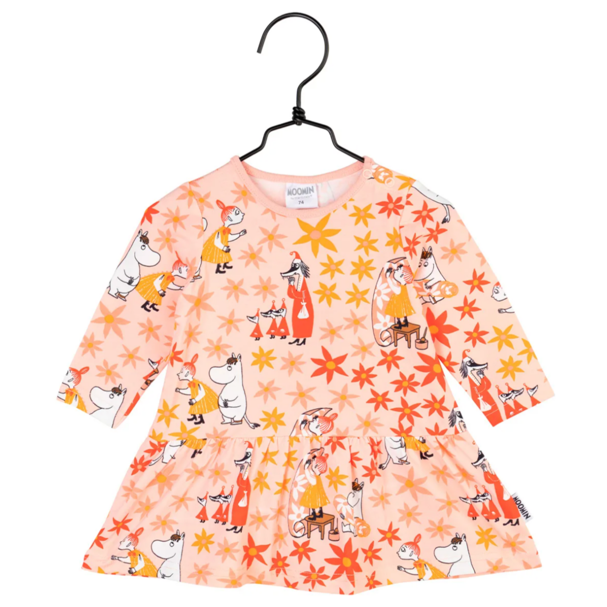Moomin Kid's Dress, Pink Wallpaper (8437775958303)