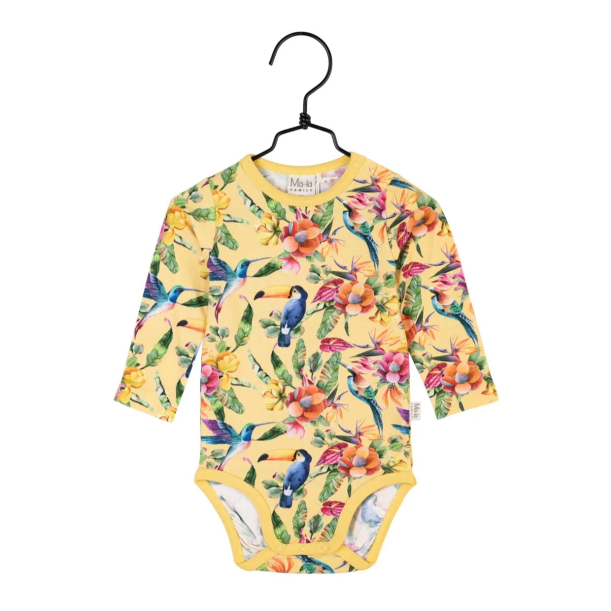 Ma-ia Tukaani Baby Bodysuit, Yellow (8478760010015)