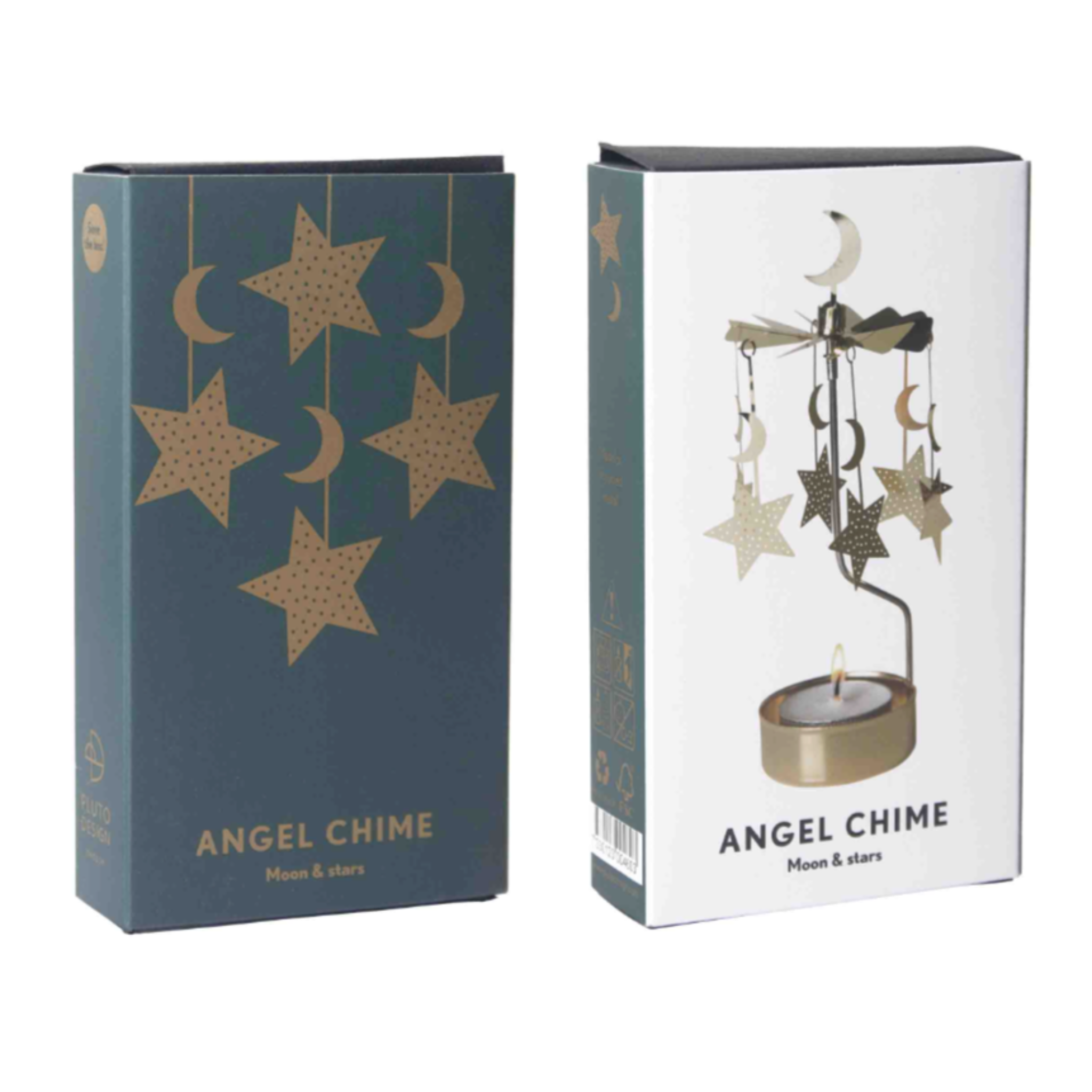 Moon and Stars Tea Light Carousel, Gold (8605499818271)