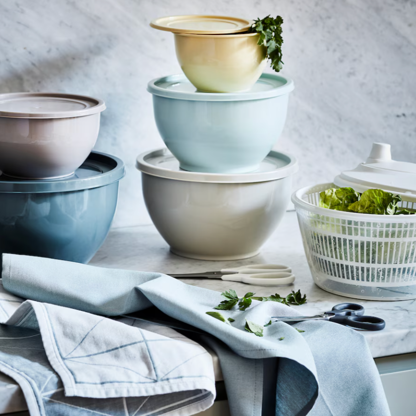 Ikea Garnityren Bowl with Lid, Set of 5 (9139811647775)