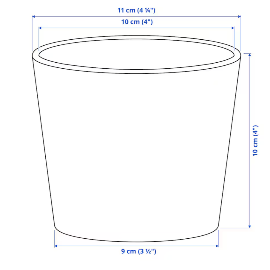 Ikea Sojaböna Plant Pot, 9cm (9161109569823)