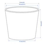 Ikea Sojaböna Plant Pot, 12cm (9161121431839)