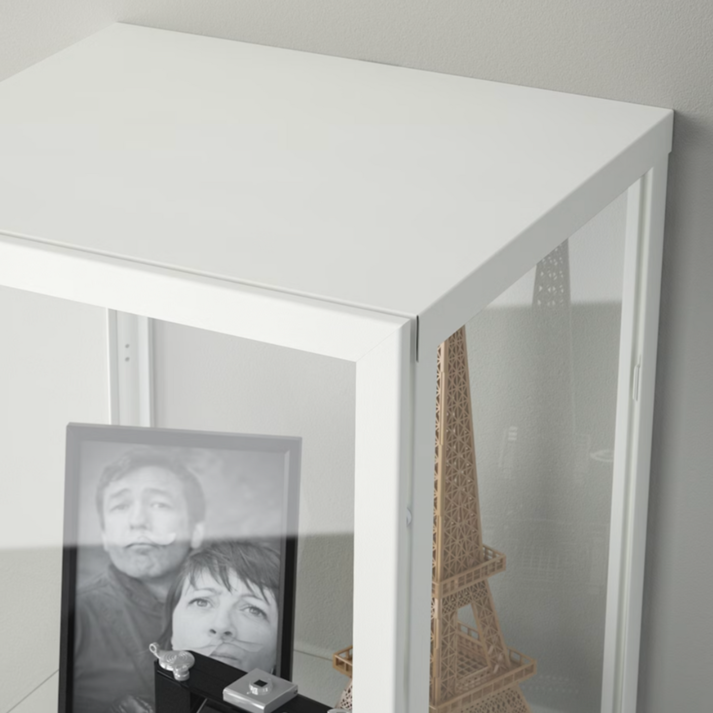 Ikea Blåliden Glass-Door Cabinet, White, 35x32x151cm (8884395868447)