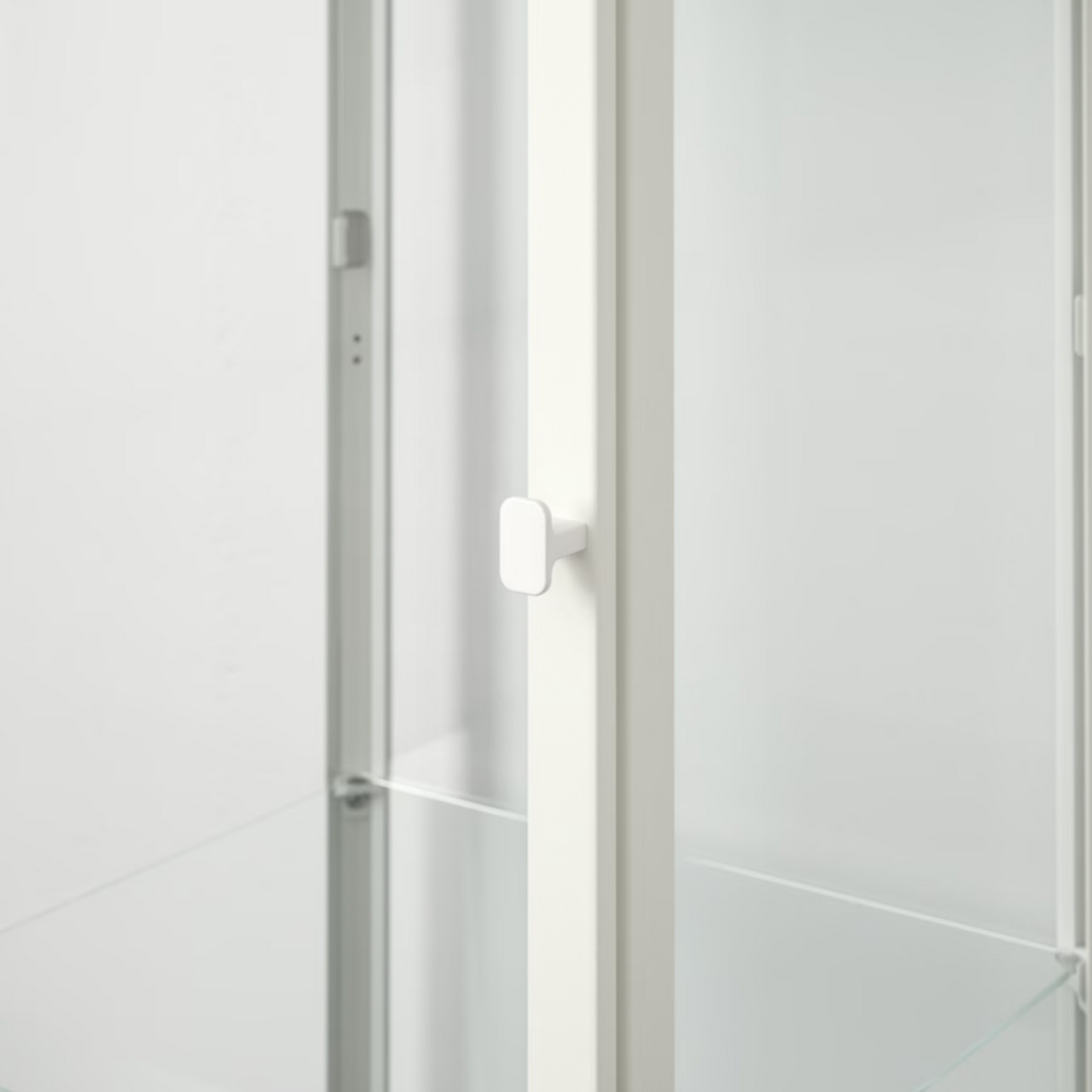 Ikea Blåliden Glass-Door Cabinet, White, 35x32x151cm (8884395868447)