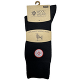 Diabetic Merino Wool Sock, Black