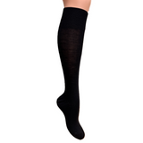 Knee High Merino Wool Socks, Black
