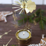 North Star Tea Light Carousel Chime, Gold (9422252343583)