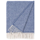 Nuga, 100% Wool Throw 130x170cm, Blue