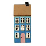 Nyhavn House Tea Light Holder, Blue