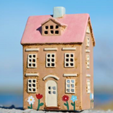 Nyhavn House Tea Light Holder, Light Pink