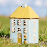 Nyhavn House Tea Light Holder, Yellow