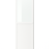 Ikea Billy / Oxberg Half Glass Door, 40x192cm, White (6541175193665)